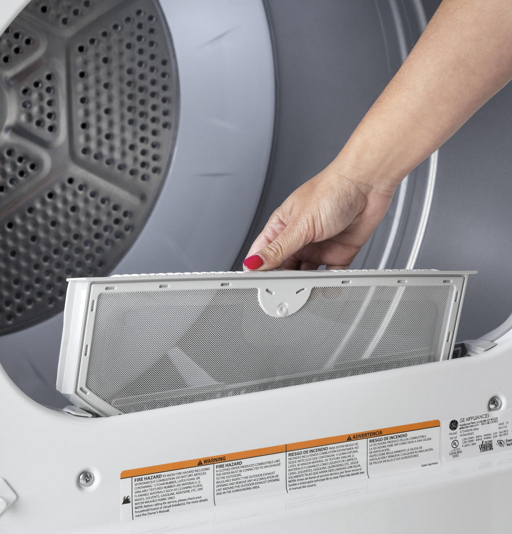 GE GTX33GASKWW 6.2 Cu. Ft. White Gas Dryer