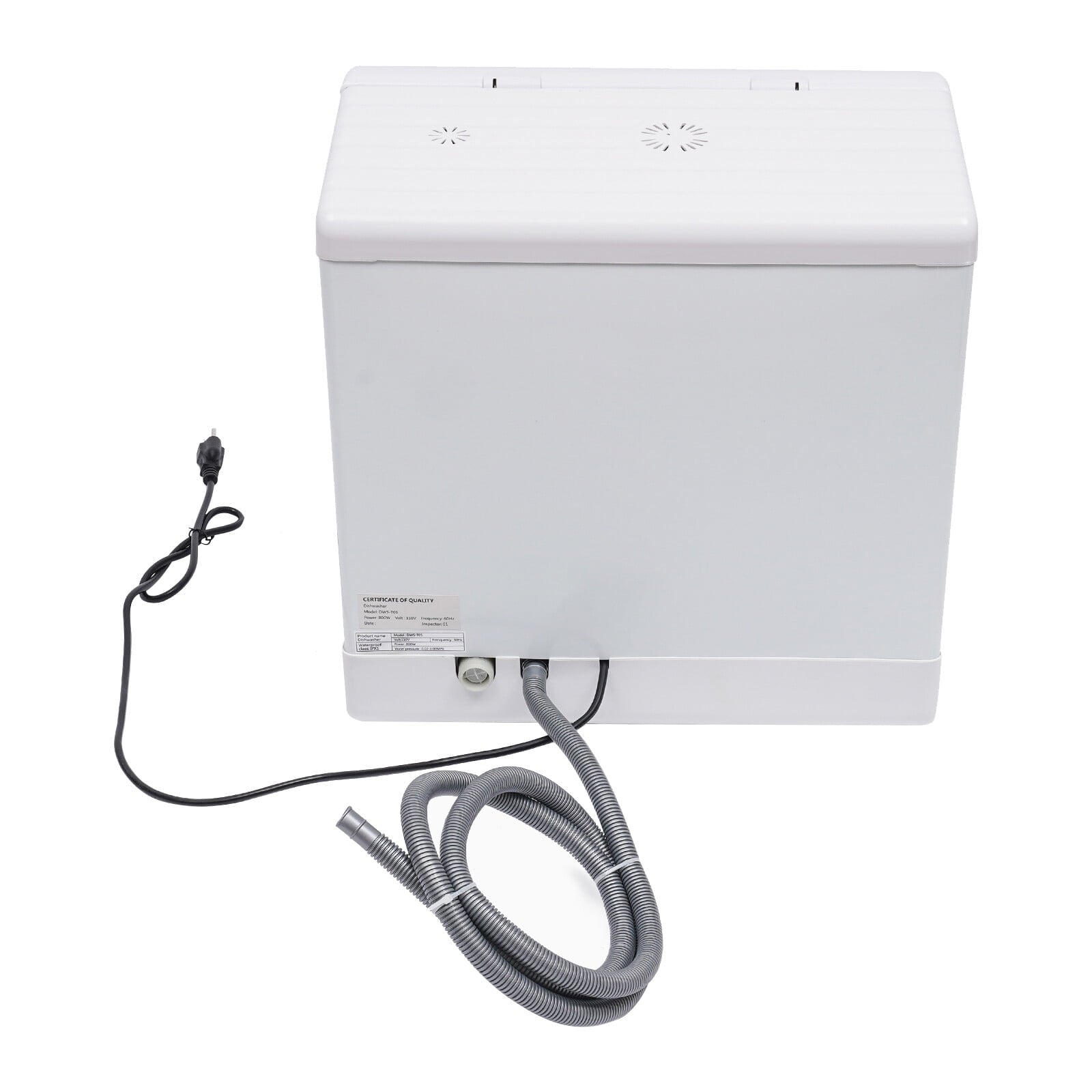 1 PCS Stainless Steel Countertop Dishwasher, Portable Countertop Dishwasher, Mini Dishwasher, Voltage: 110V, Rated Power: 800W, Frequency: 60Hz, Maximum Water Consumption: 8L/2.11Gal