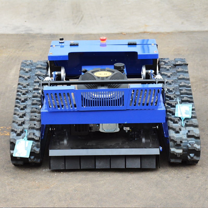 DeepKron Robotic Lawn Mower Gasoline Rato 225cc 9HP Remote Controlled Tracked Lawn Mower All-Terrain Robotor Mower Classic