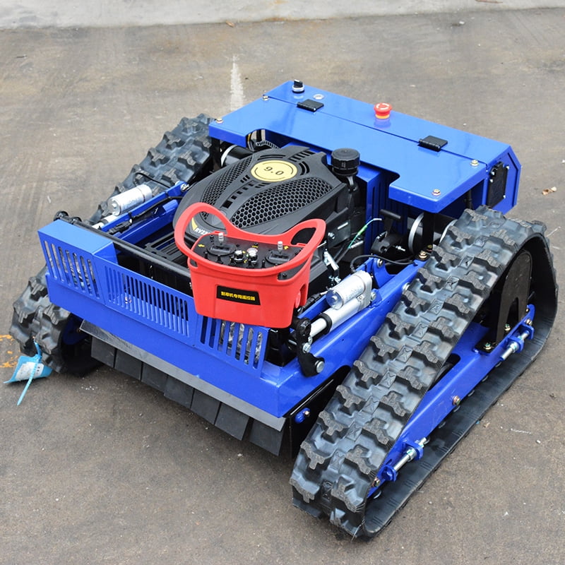 DeepKron Robotic Lawn Mower Gasoline Rato 225cc 9HP Remote Controlled Tracked Lawn Mower All-Terrain Robotor Mower Classic