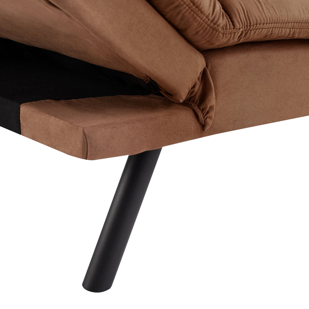 Mainstays 72 Memory Foam Futon Sofa Bed,Black