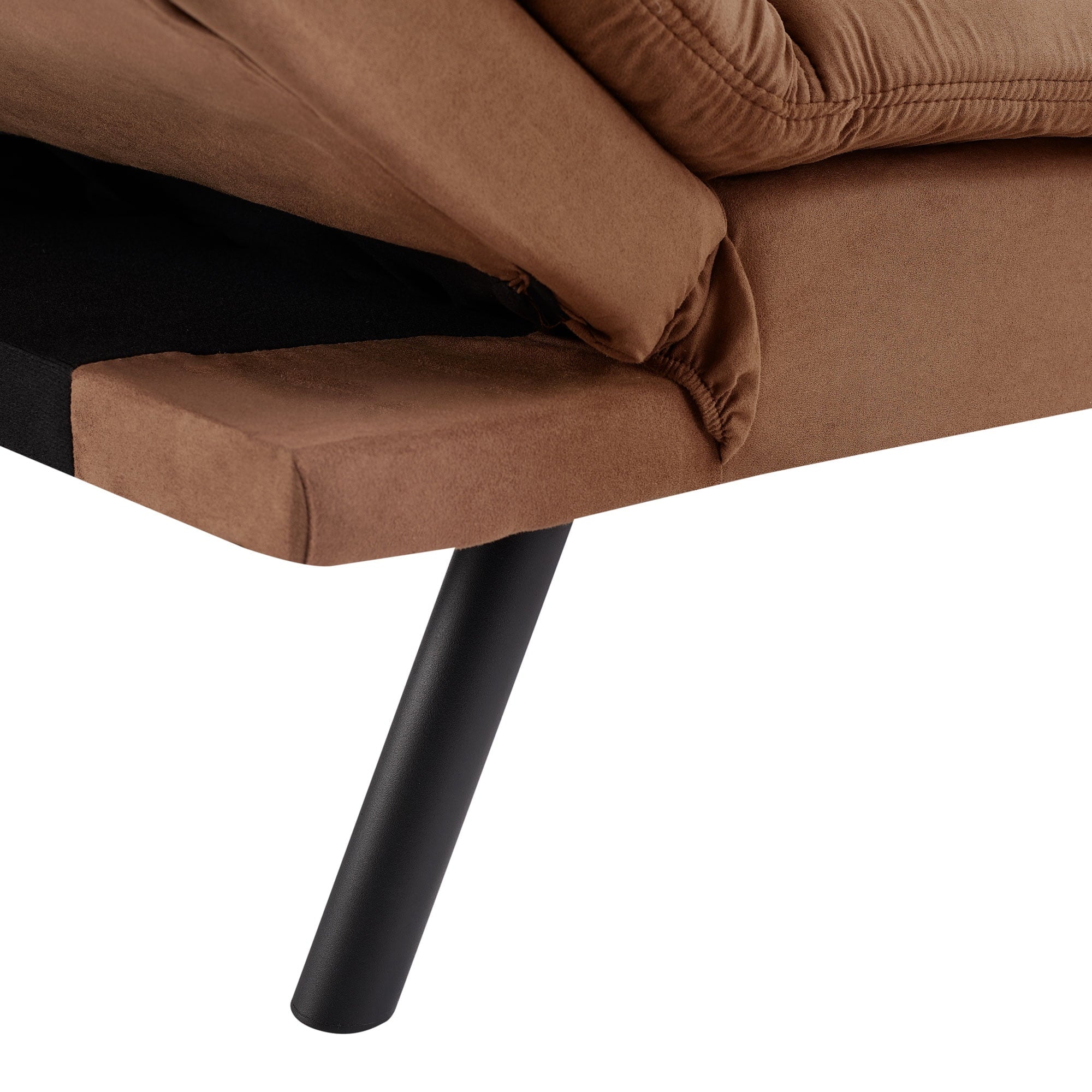 Mainstays 72 Memory Foam Futon Sofa Bed,Black