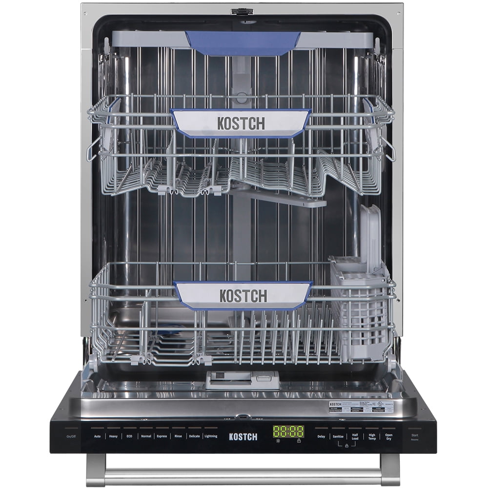 Large Capacity 24 inch Top Control Built-In Dishwasher with Third Rack – ENERGY STAR Certified, 47-dBA Ultra-Quiet, Stainless Steel (White)