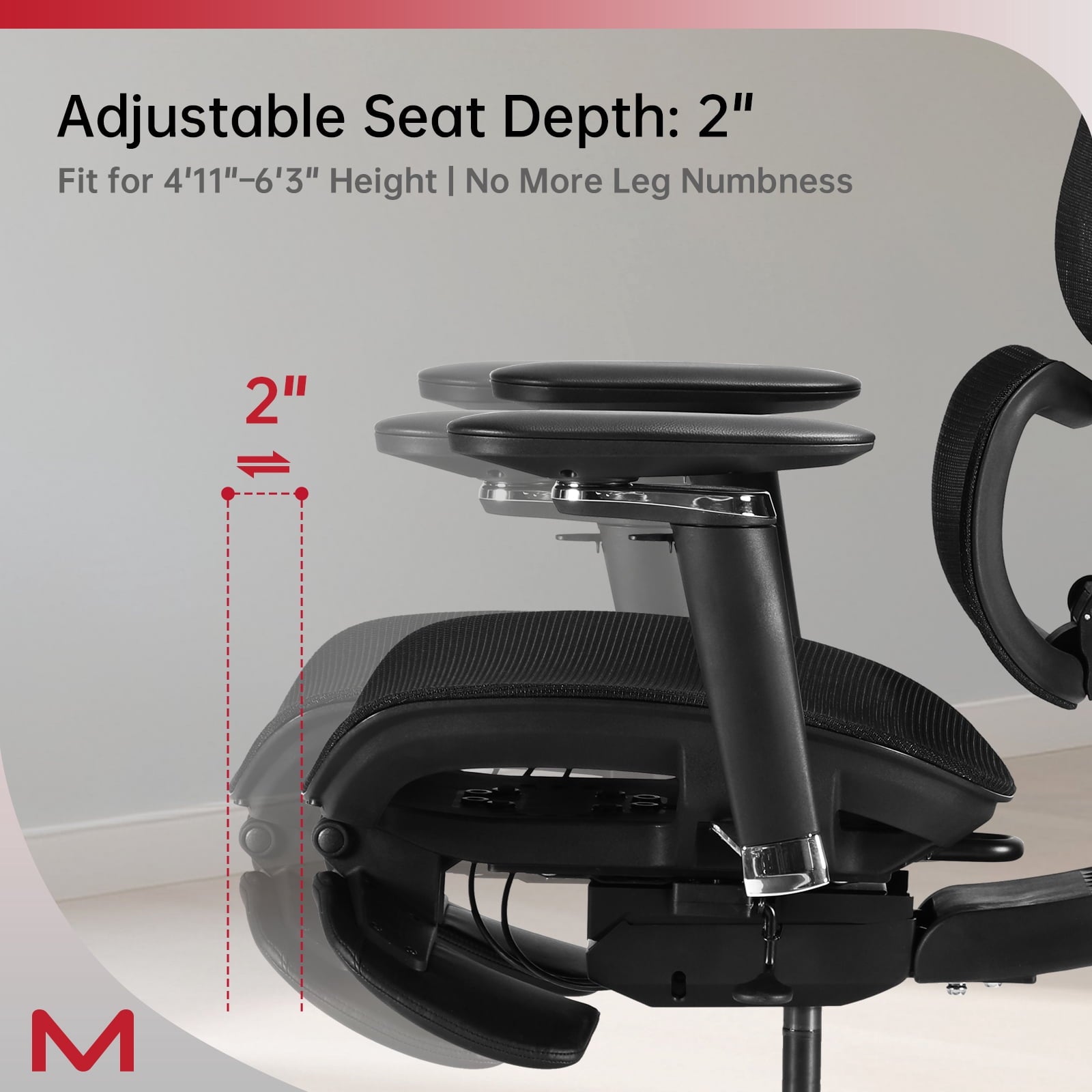 Professional  Ergonomic Mesh Office Chair with Dynamic Lumbar Support & 3D Headrest, Dual-Axis Armrests, 136° Recline, 300LBS