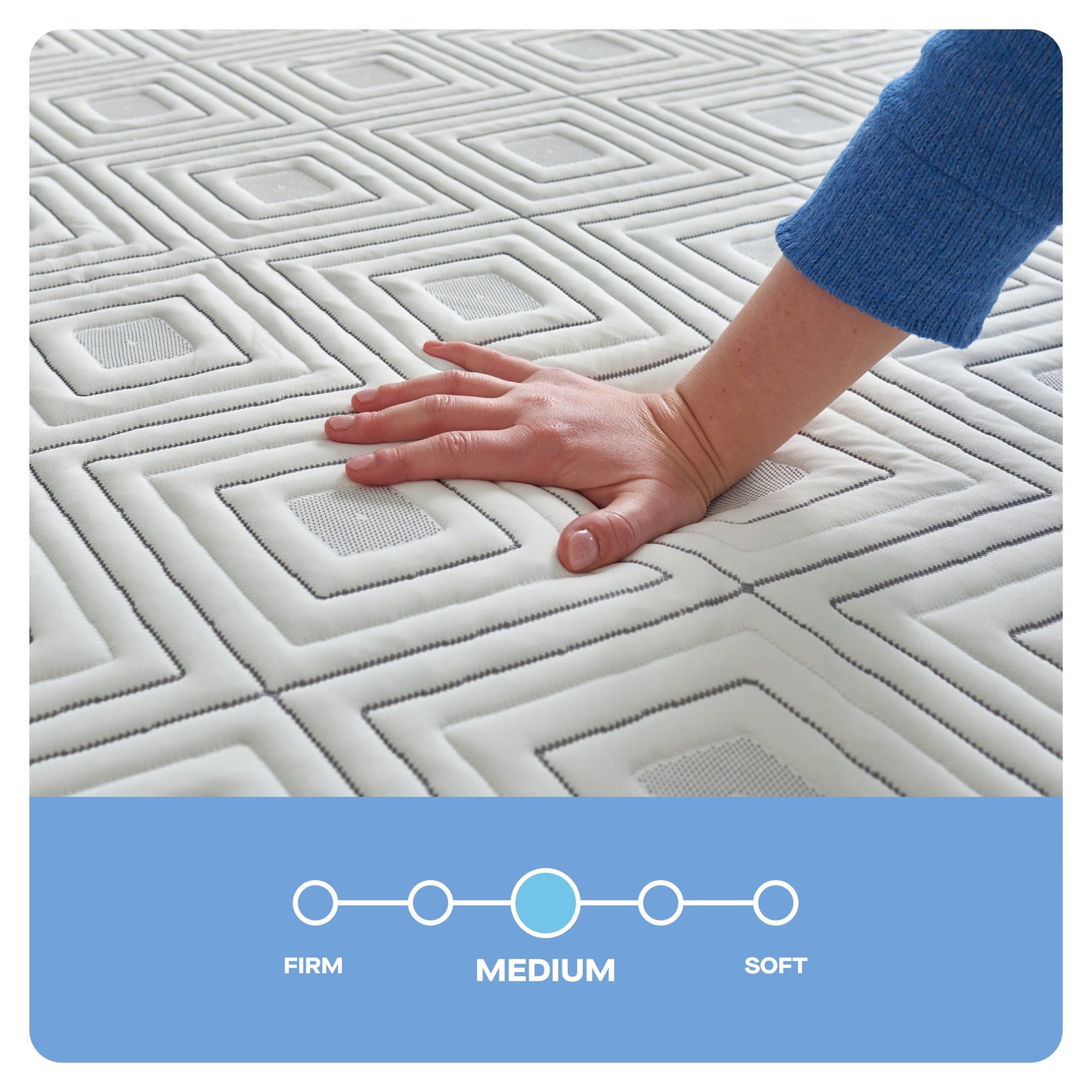 Sealy Essentials Cool-Touch 11” Hybrid Medium-Feel Queen Mattress-in-a-Box, Adult