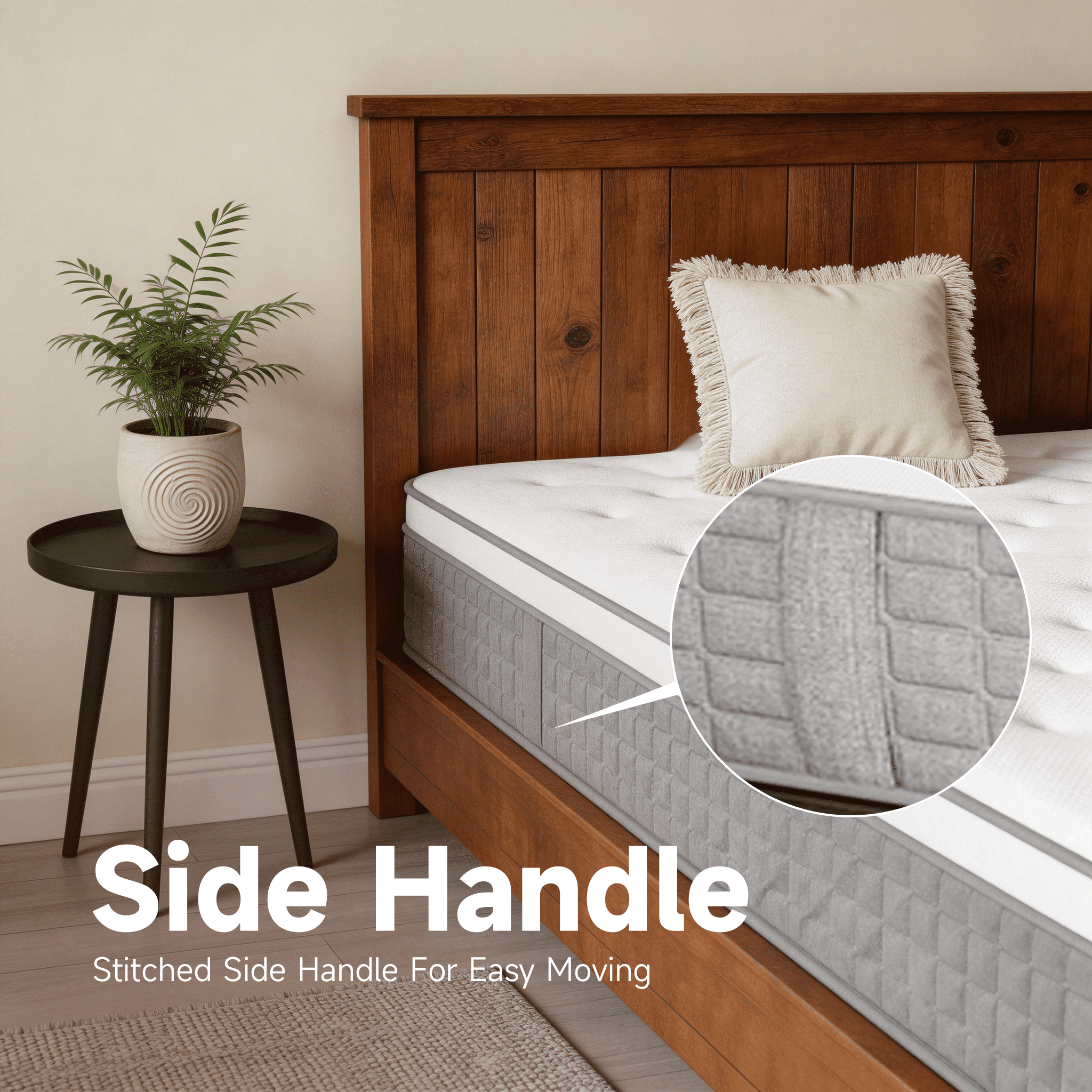 NightyNight 12 Queen Size Firm Hybrid Mattress in a Box with Cooling Gel Memory Foam, Motion Isolation & Temperature Regulation