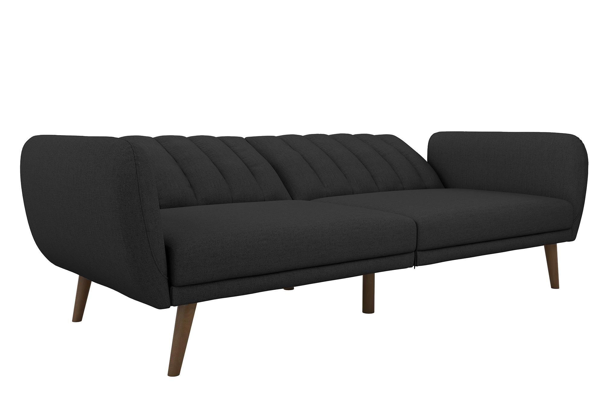 Novogratz Brittany Futon, Blue Linen