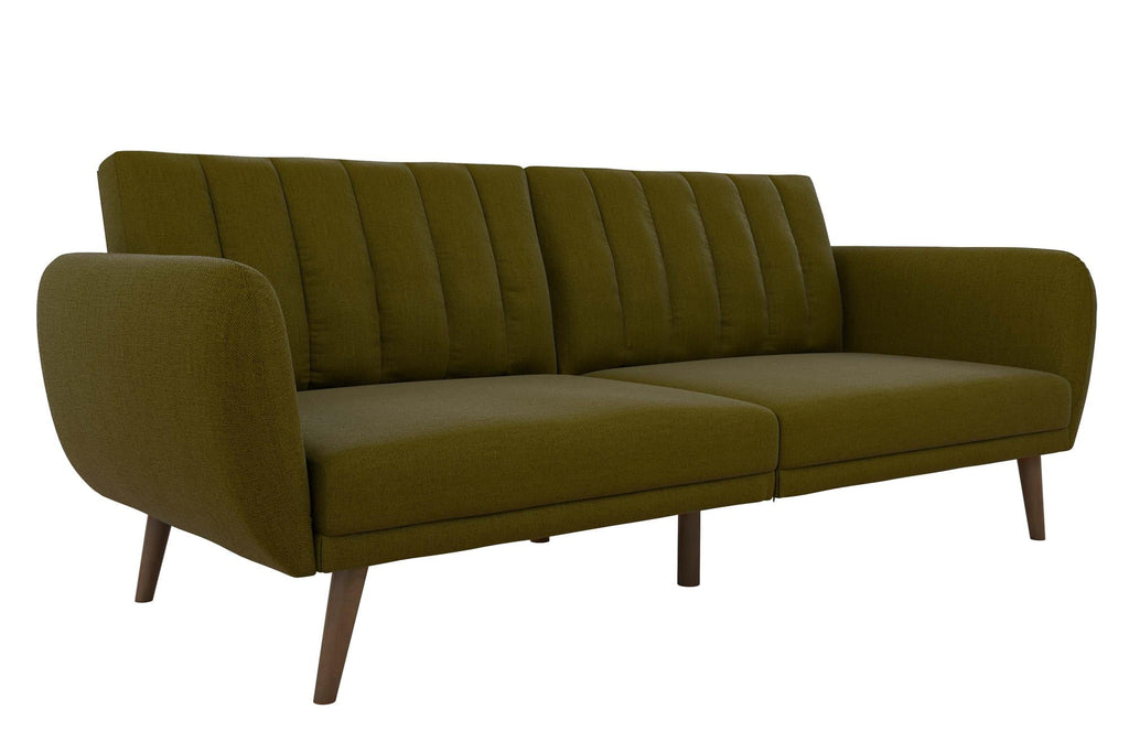 Novogratz Brittany Futon, Blue Linen