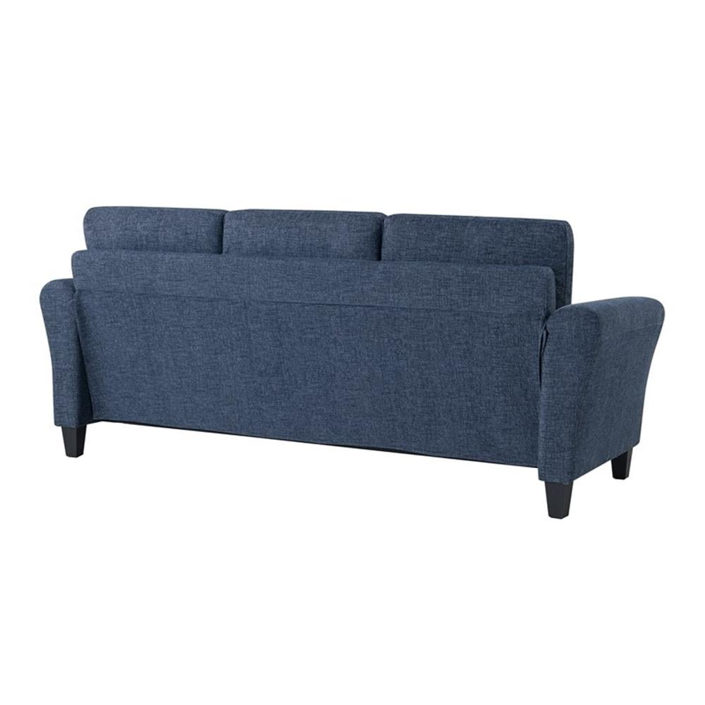 Lifestyle Solutions Alexa Sofa with Rolled Arms, Gray Fabric