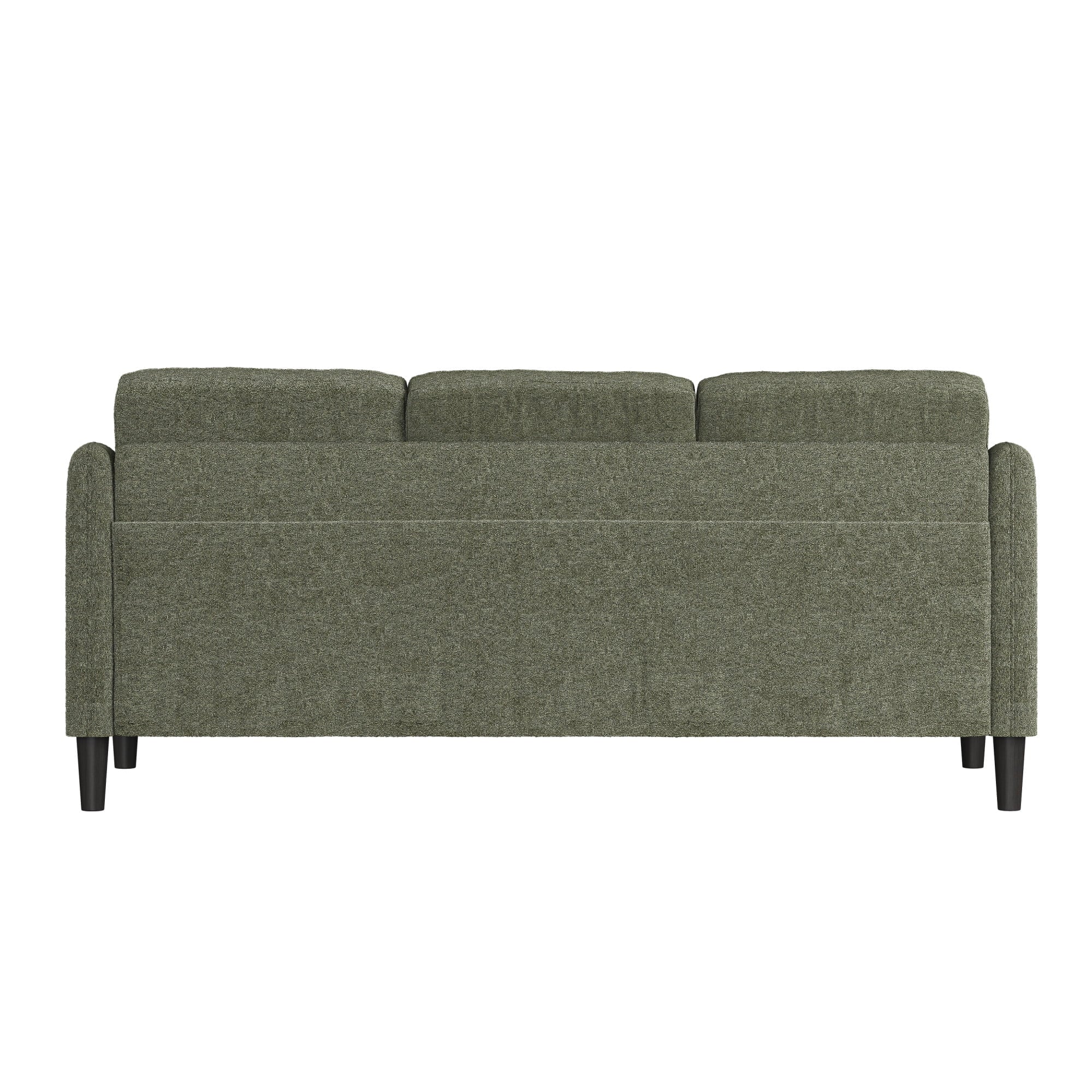 Mainstays Westley Swoop Arm 74 Sofa, Moss Green