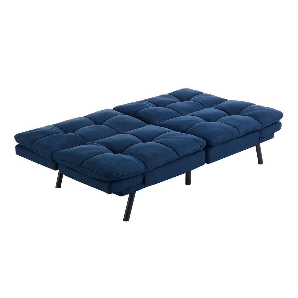 Mainstays 72 Memory Foam Futon Sofa Bed,Black