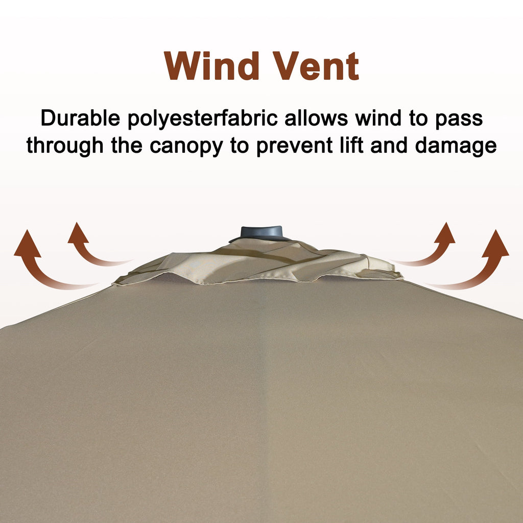 Mondawe 10x10ft Patio Umbrella Outdoor Square Large Cantilever Windproof Offset and Heavy Duty Sun Umbrella for Garden Deck Pool, Red
