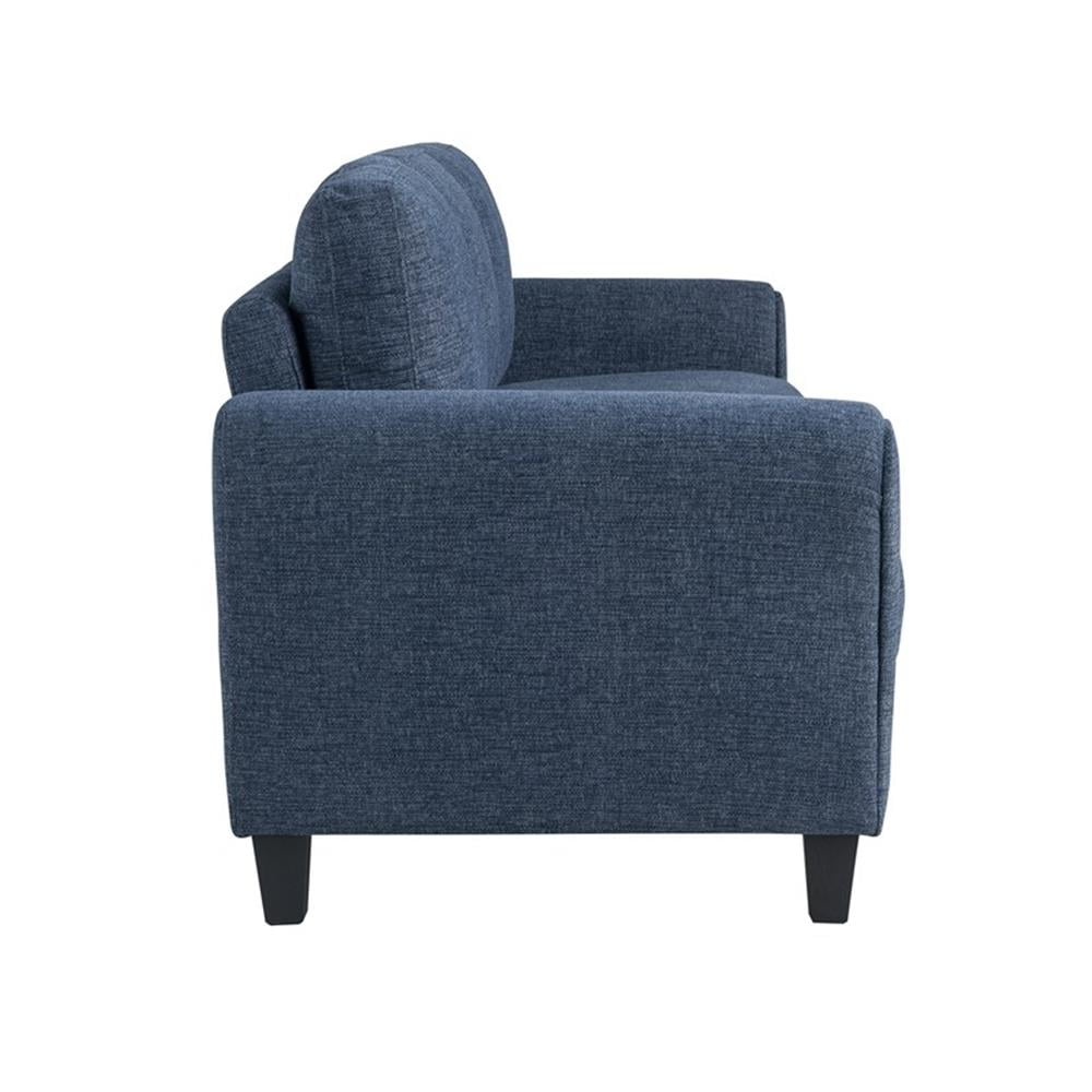 Lifestyle Solutions Alexa Sofa with Rolled Arms, Gray Fabric