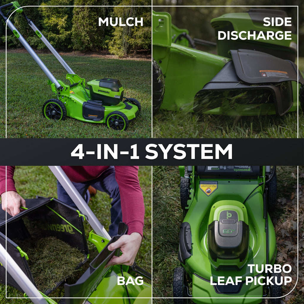 Greenworks 60V 21 Push Lawn Mower + (1) 5.0 Ah Battery & Charger 2546502