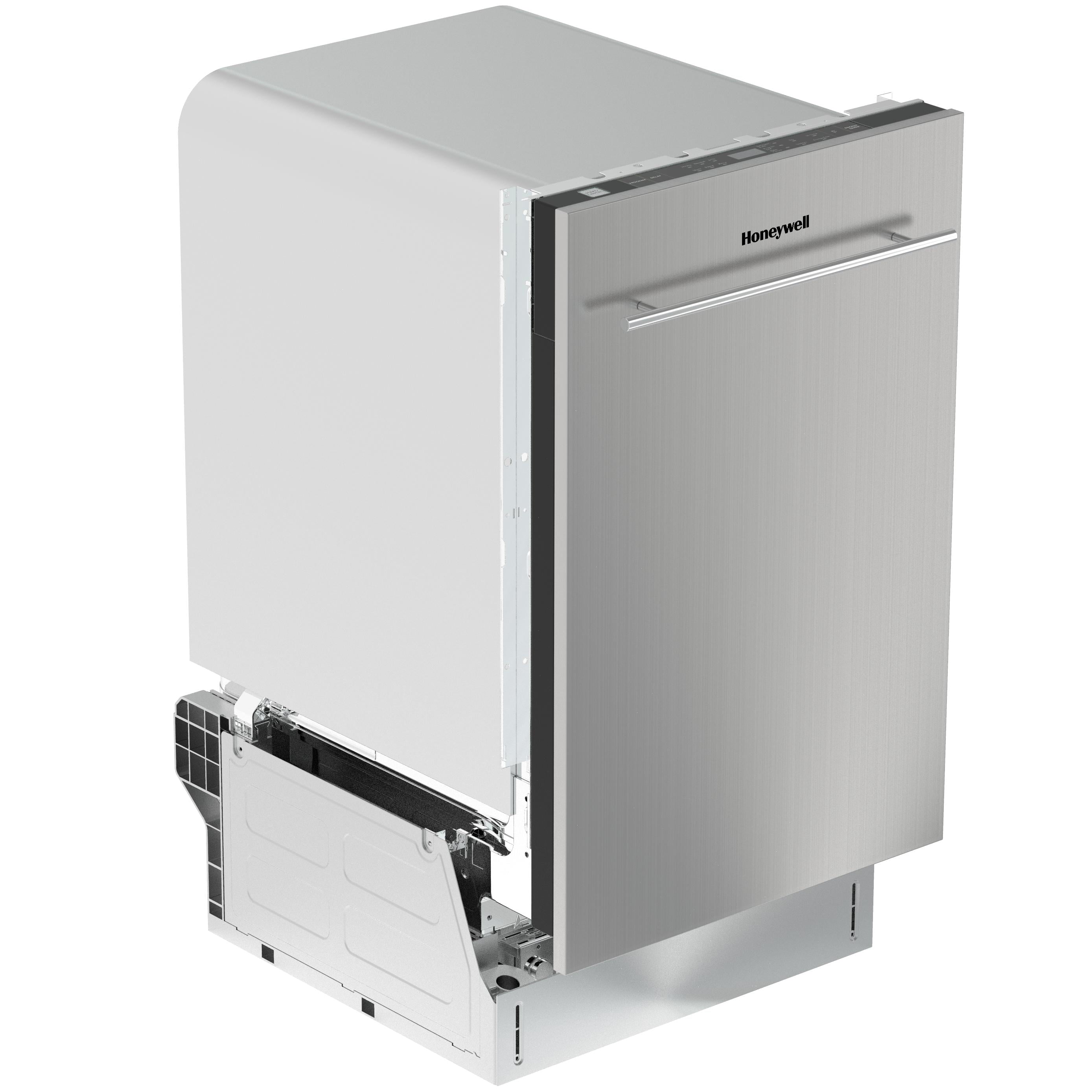Honeywell 18 inch Dishwasher with 8 Place Settings, 6 Washing Programs, Stainless Steel Tub