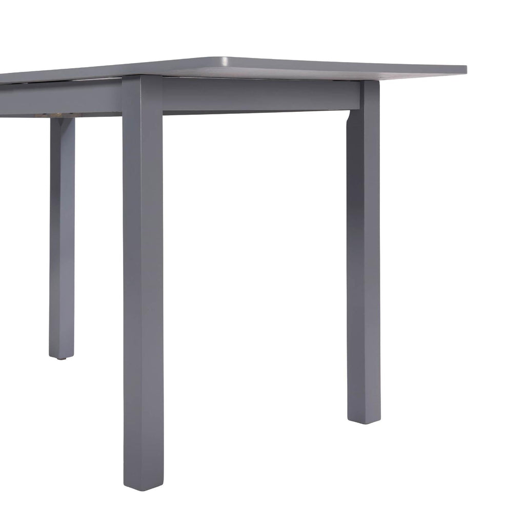 Lisonu 59 Extendable Dining Table, Modern Black Wooden Kitchen Table for 4-8 People, Space-Saving Expandable Table for Dining Room, Home Office & Small Living Spaces