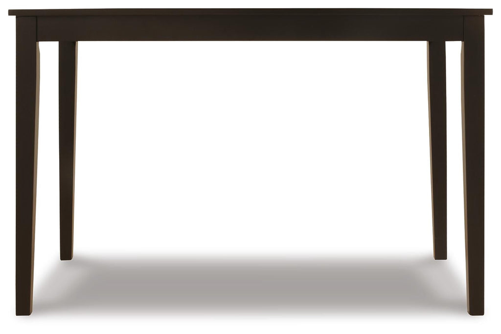Signature Design by Ashley Contemporary Kimonte Dining Table, Dark Brown