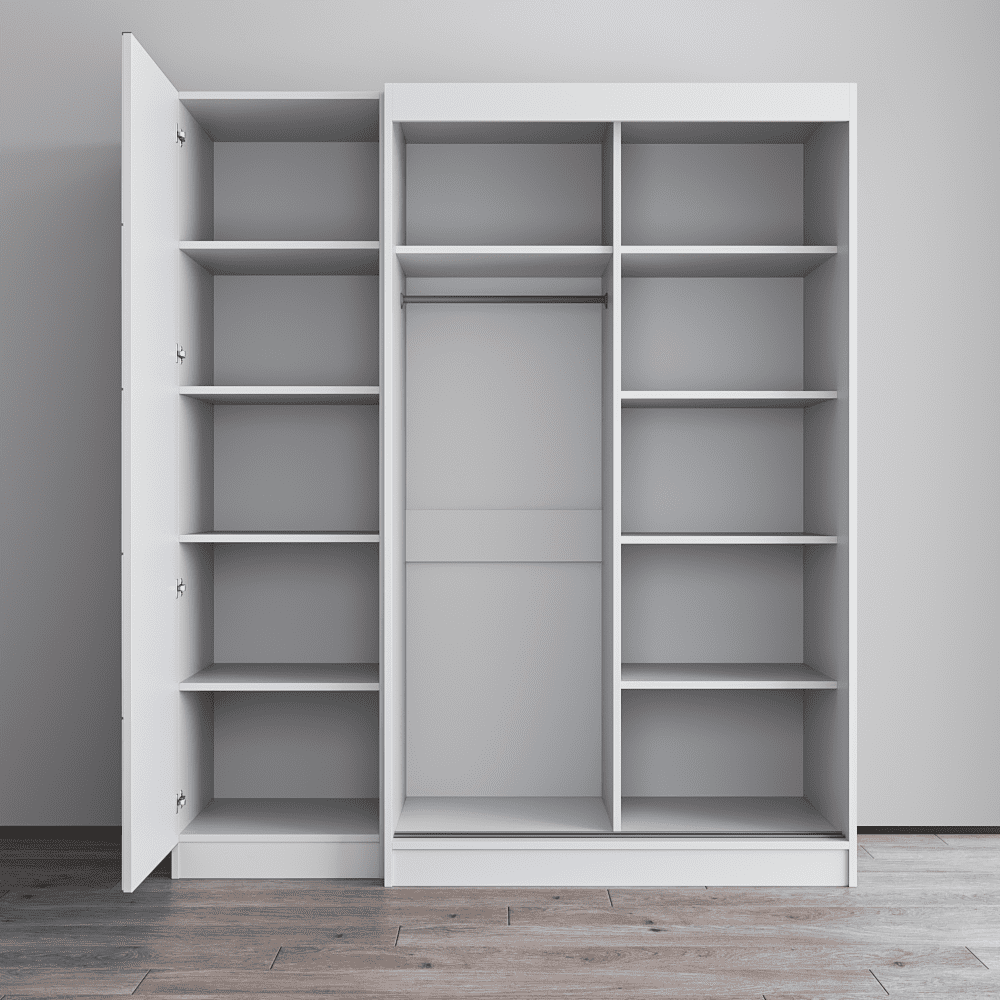 Aria 2D120-EX Wardrobe with 1 Mirror