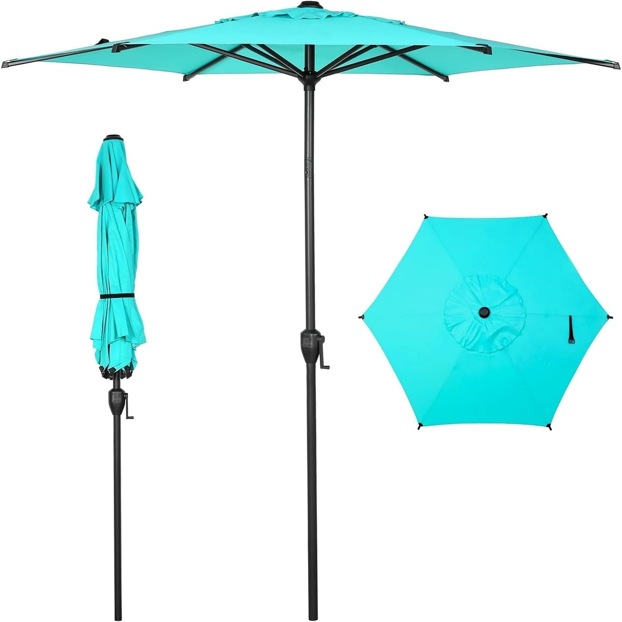 Abba Patio 11’ Vienna Offset Hanging Outdoor Cantilever Patio Umbrella, Beige