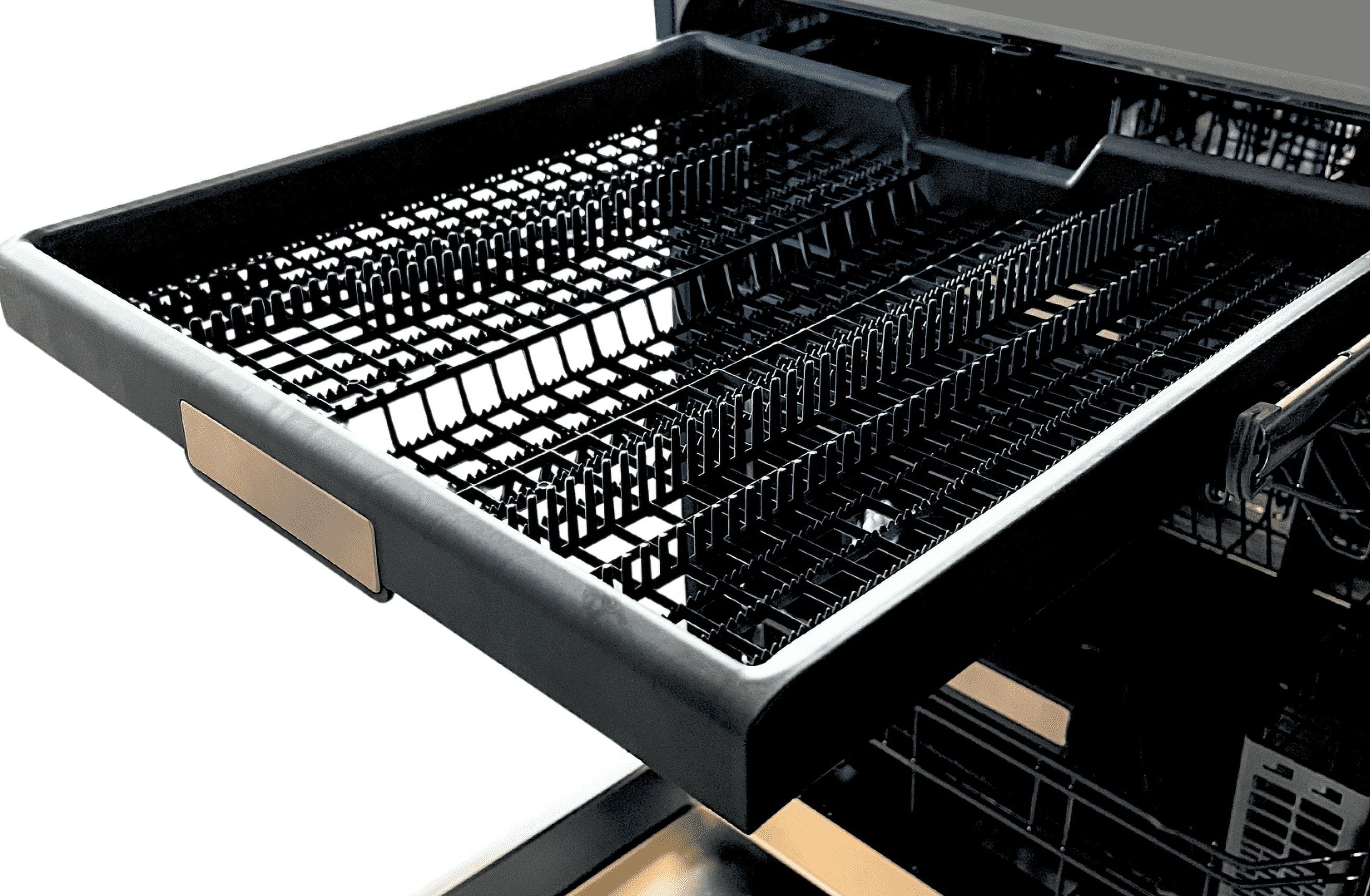Kenmore 24” Built-In-Dishwasher w/ 3rd Rack & Turbo Dry with Bar Handle, Black
