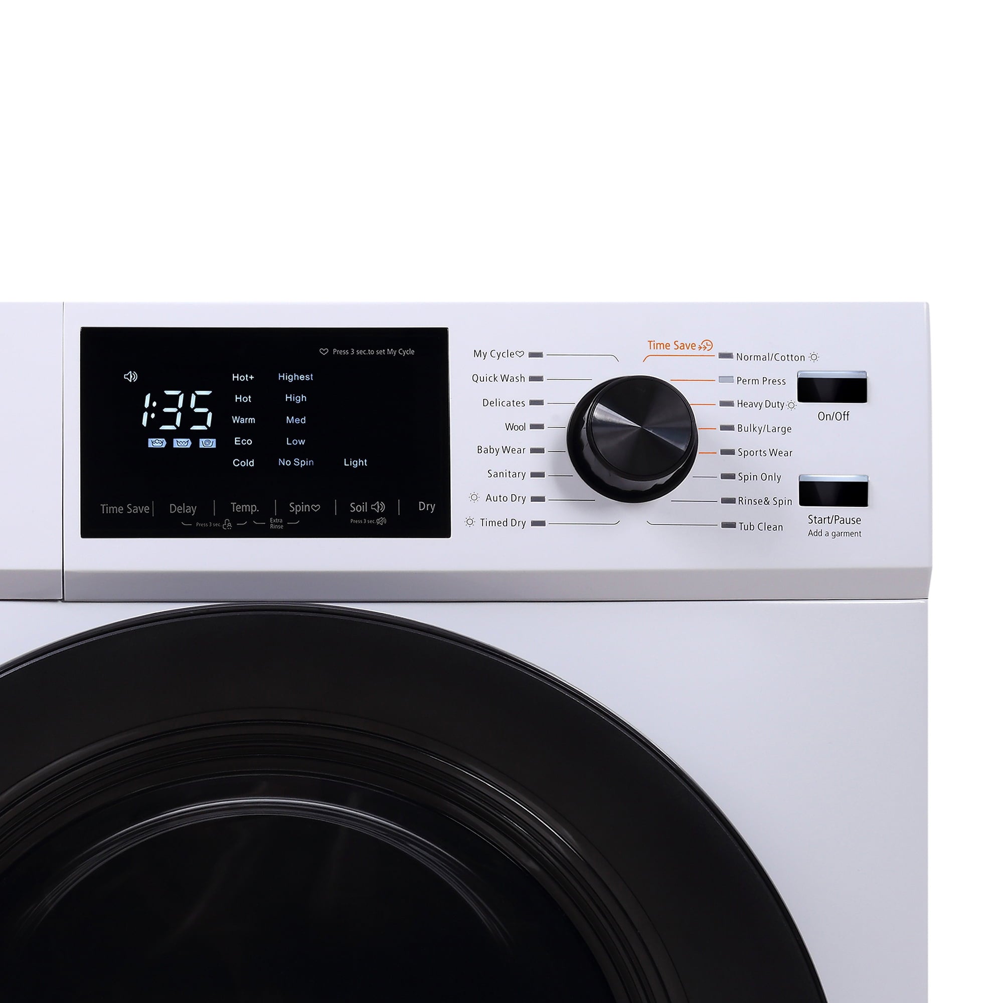 Magic Chef 2.7 cu ft Washer Dryer Combo, White