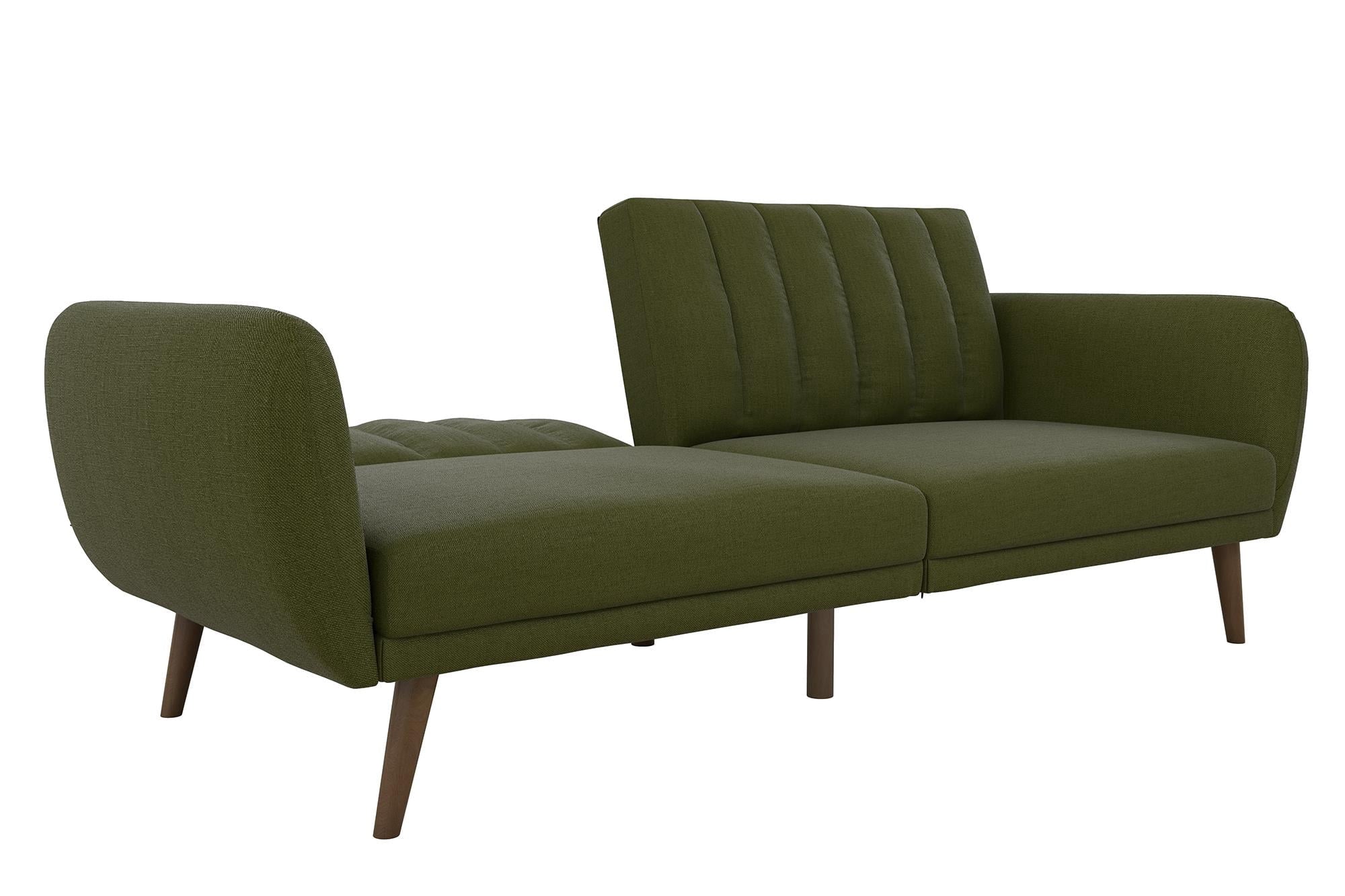 Novogratz Brittany Futon, Blue Linen