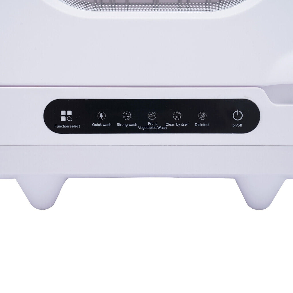 Mkyiongou Compact Countertop Dishwasher with Full Panel Control, 50 dB