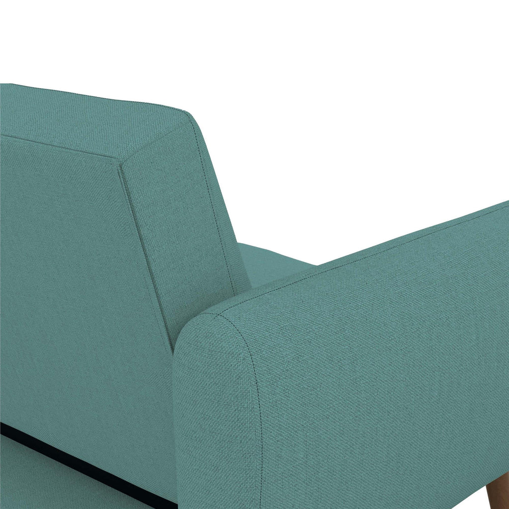 Novogratz Brittany Futon, Blue Linen