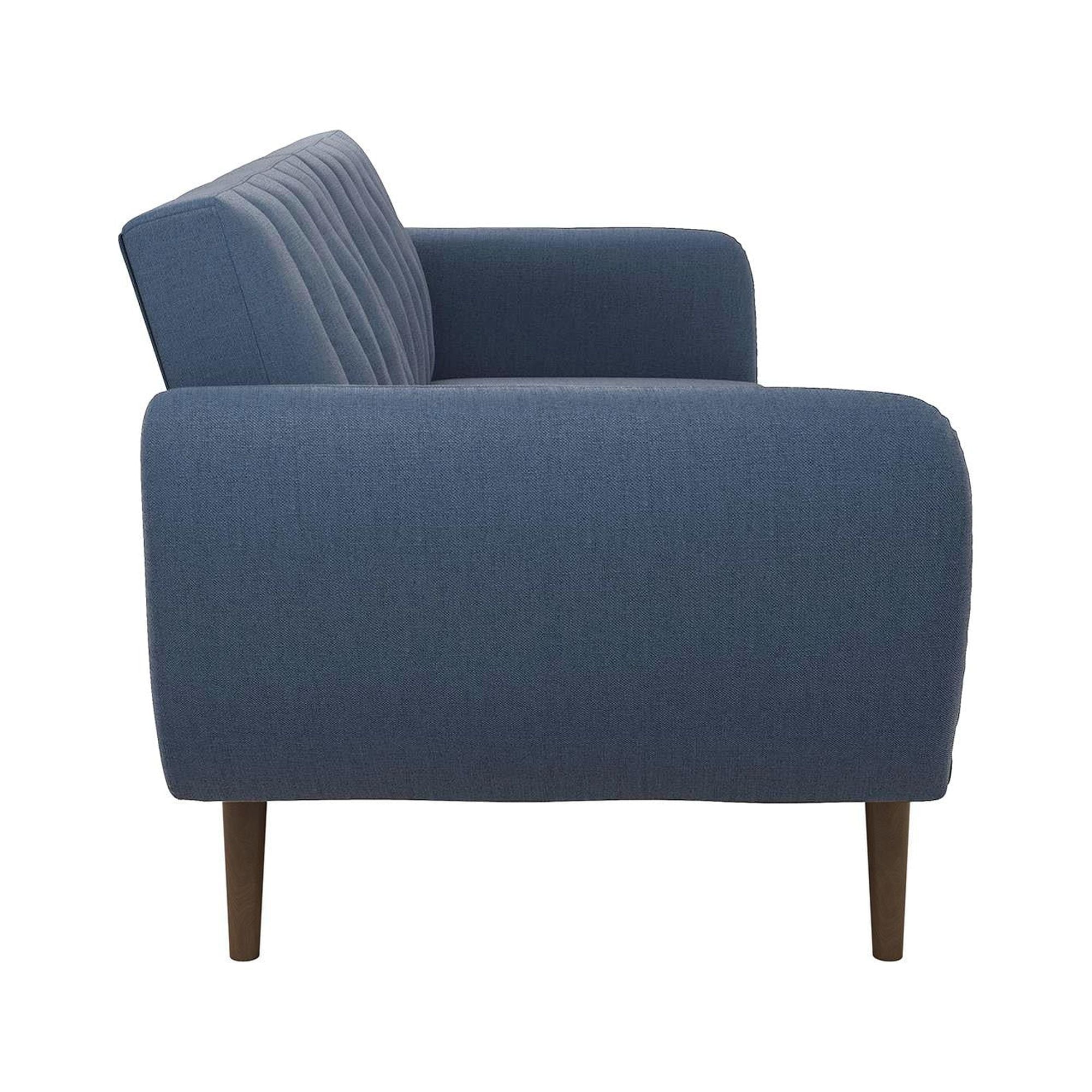 Novogratz Brittany Futon, Blue Linen
