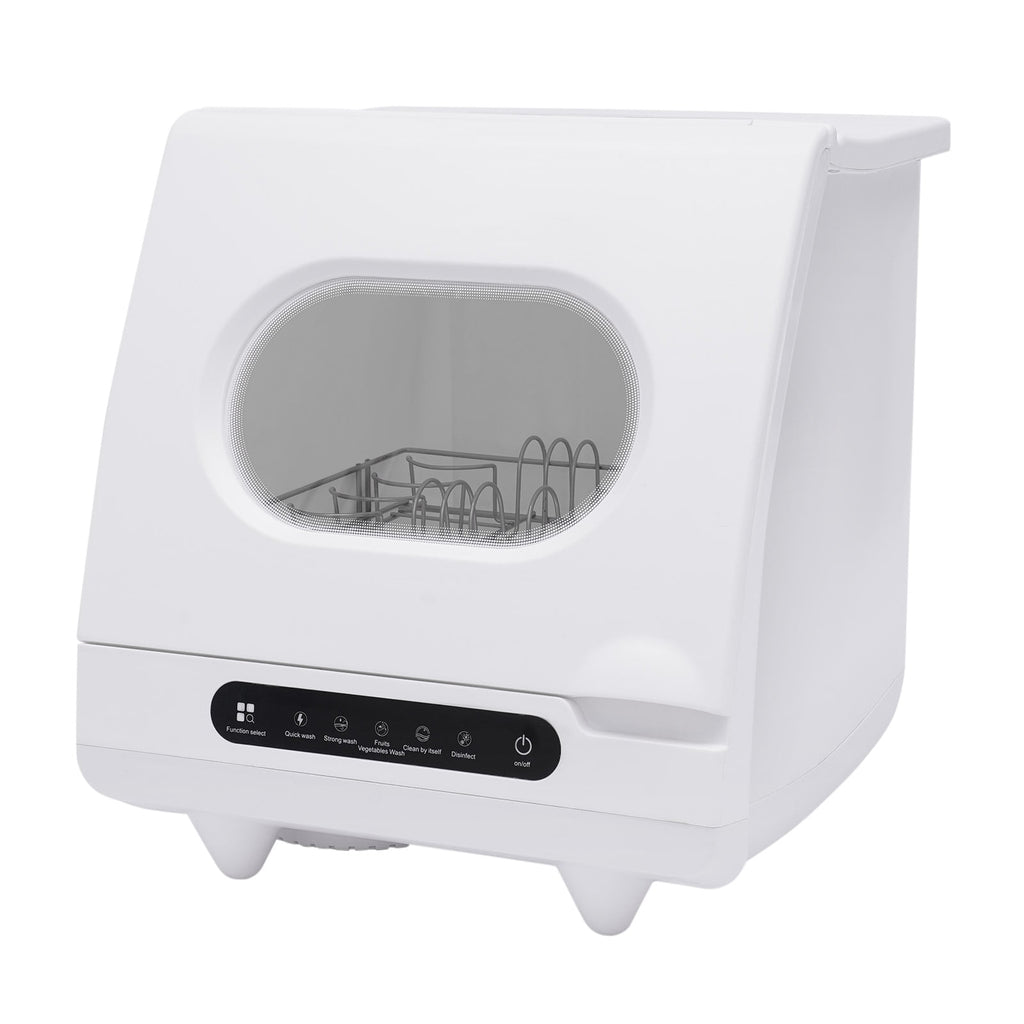 ToppiJoy Portable Countertop Dishwasher with 5 Washing Functions, Quick Wash, Sterilization & Energy-Saving Design – Ideal for Small Kitchens, Apartments, and Family Homes