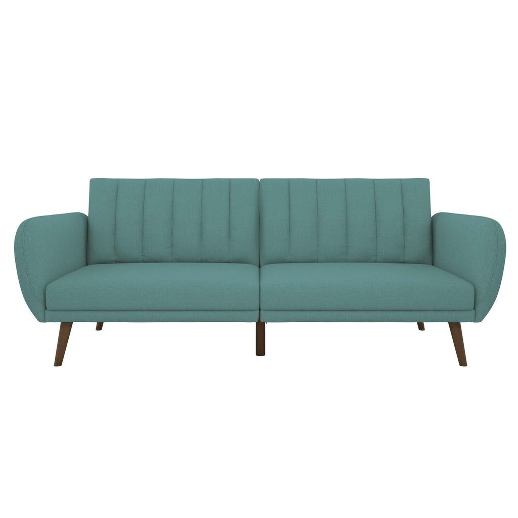 Novogratz Brittany Futon, Blue Linen