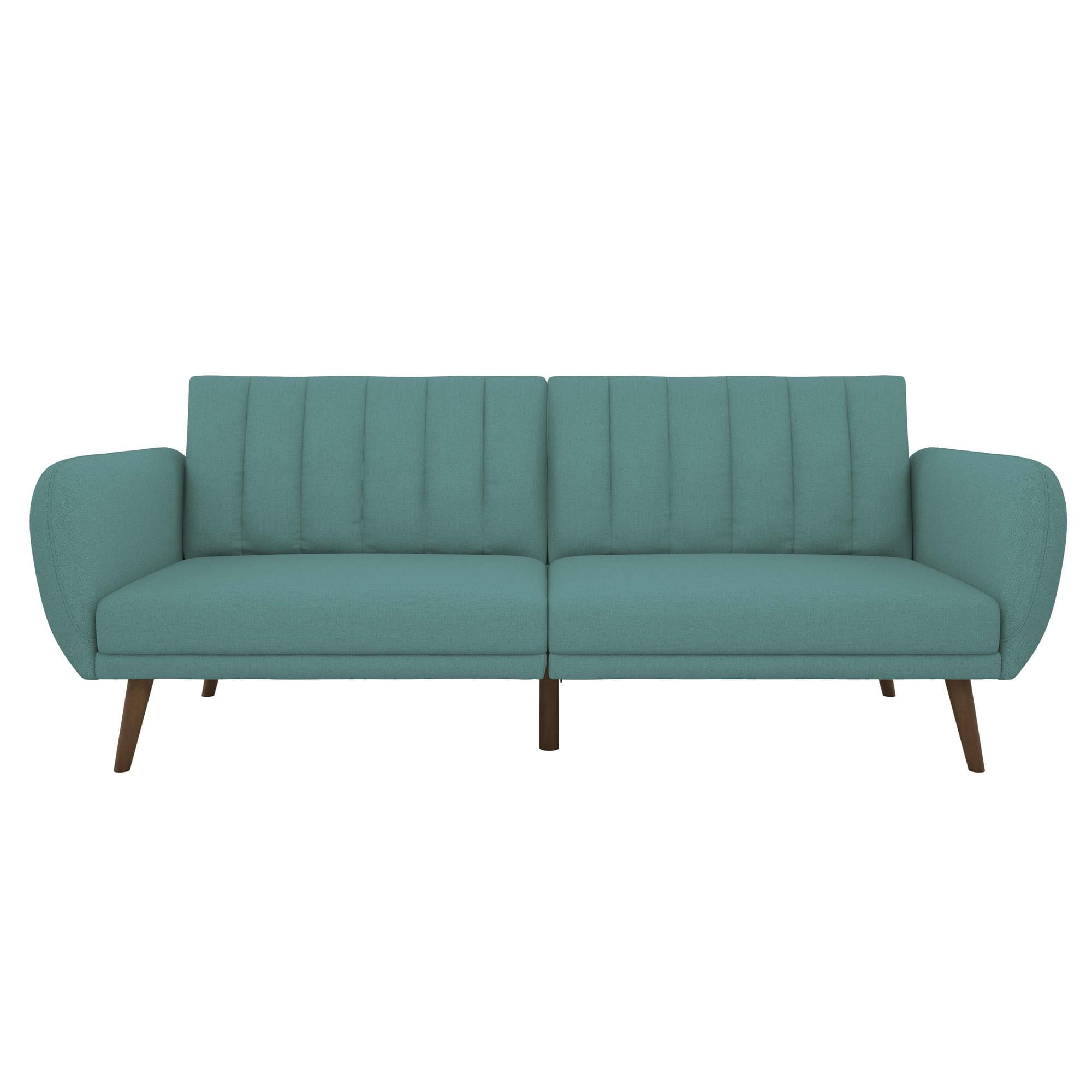 Novogratz Brittany Futon, Blue Linen