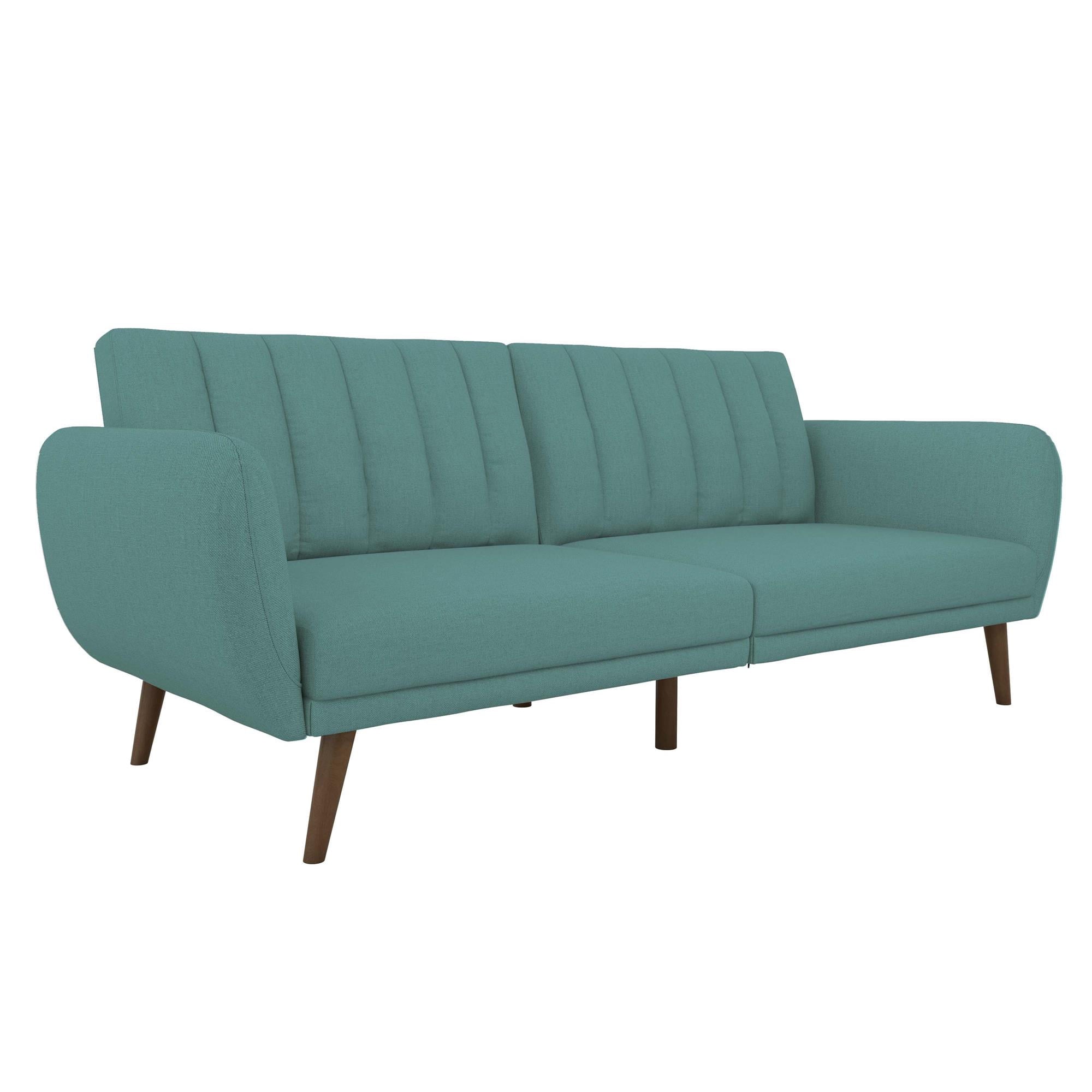 Novogratz Brittany Futon, Blue Linen