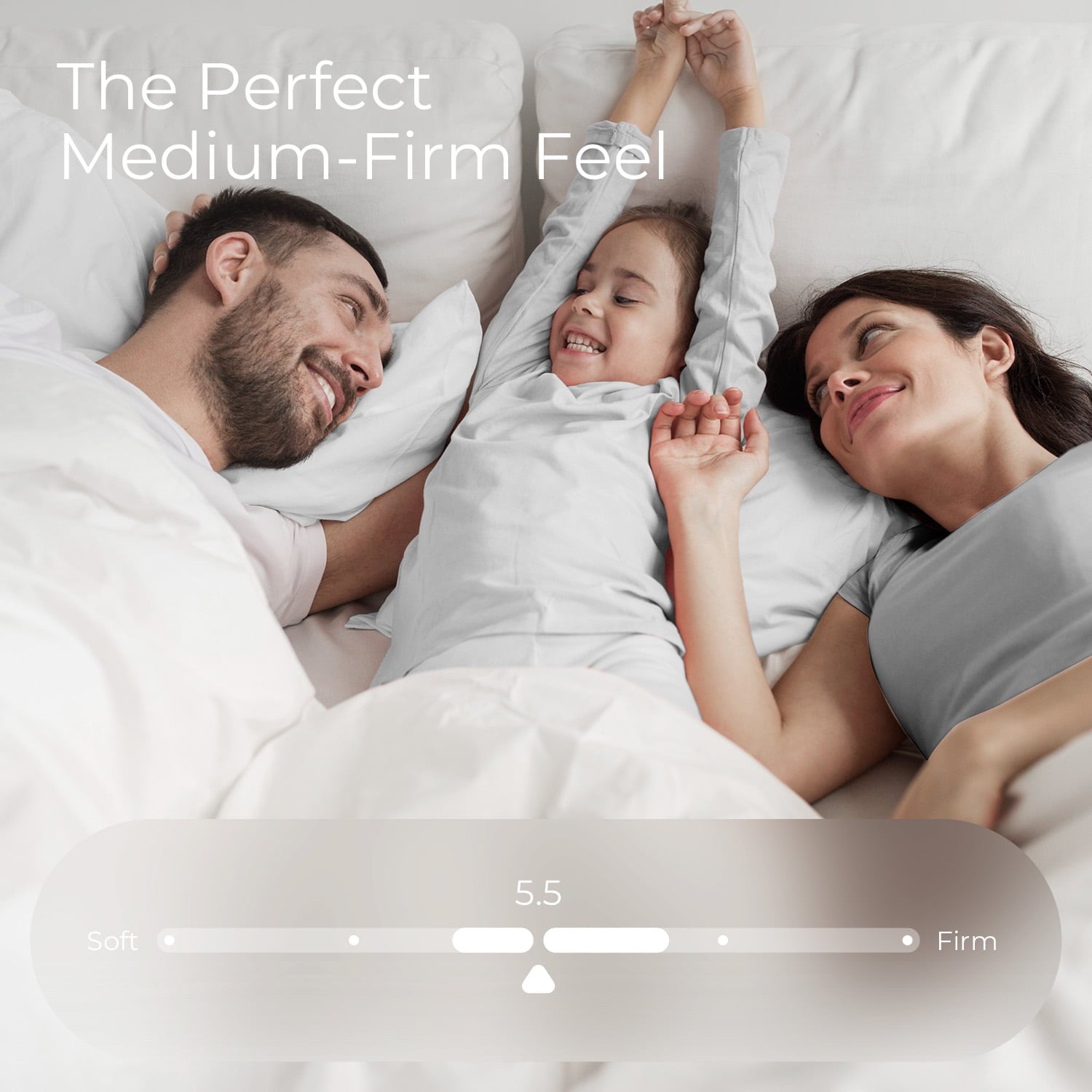 Sweetnight Twilighty 14 Cooling Gel Memory Foam Medium Firm Supportive Hybrid Mattress, Motion Isolation & CertiPUR-US Certified, Adult, Queen Size