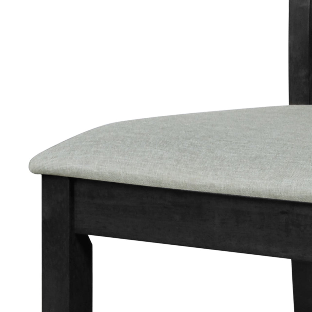 Home Design Olivia Dining Table with Round Pedestal Top, Mid-Century Modern Style, Easy Assembly, Black