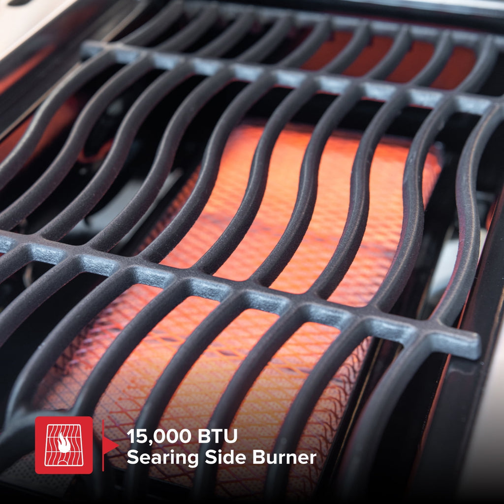 Nexgrill 4-Burner Dual Fuel Gas Grill with Side Burner and Griddle Insert, 627 SQ In Total Cooking Space, 59,000 BTUs Output, BBQ Grill Perfect for Outdoor Gatherings - 720-0958HE