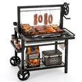 Alpha Joy Argentine Santa Maria Grill 666 SQ.IN. Cooking Area Charcoal & Wood BBQ Grill