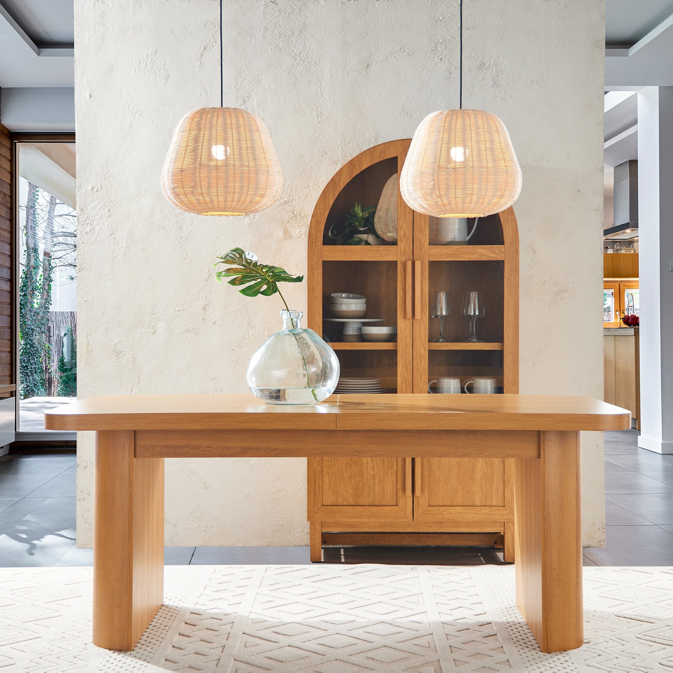 Better Homes & Gardens Juliet Extendable Dining Table, Light Honey