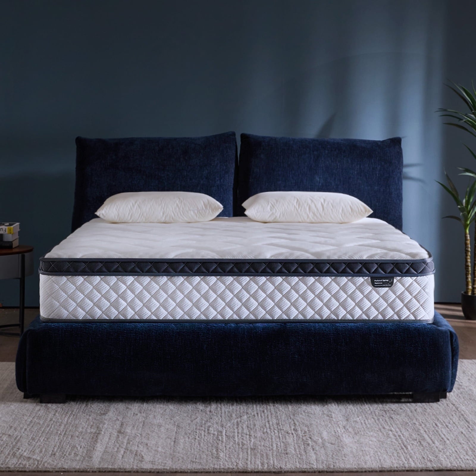 Blinddarm Queen Mattress, 12 inch Hybrid Memory Foam Mattress in a Box, Individual Pocket Spring, Medium Firm, CertiPUR-US