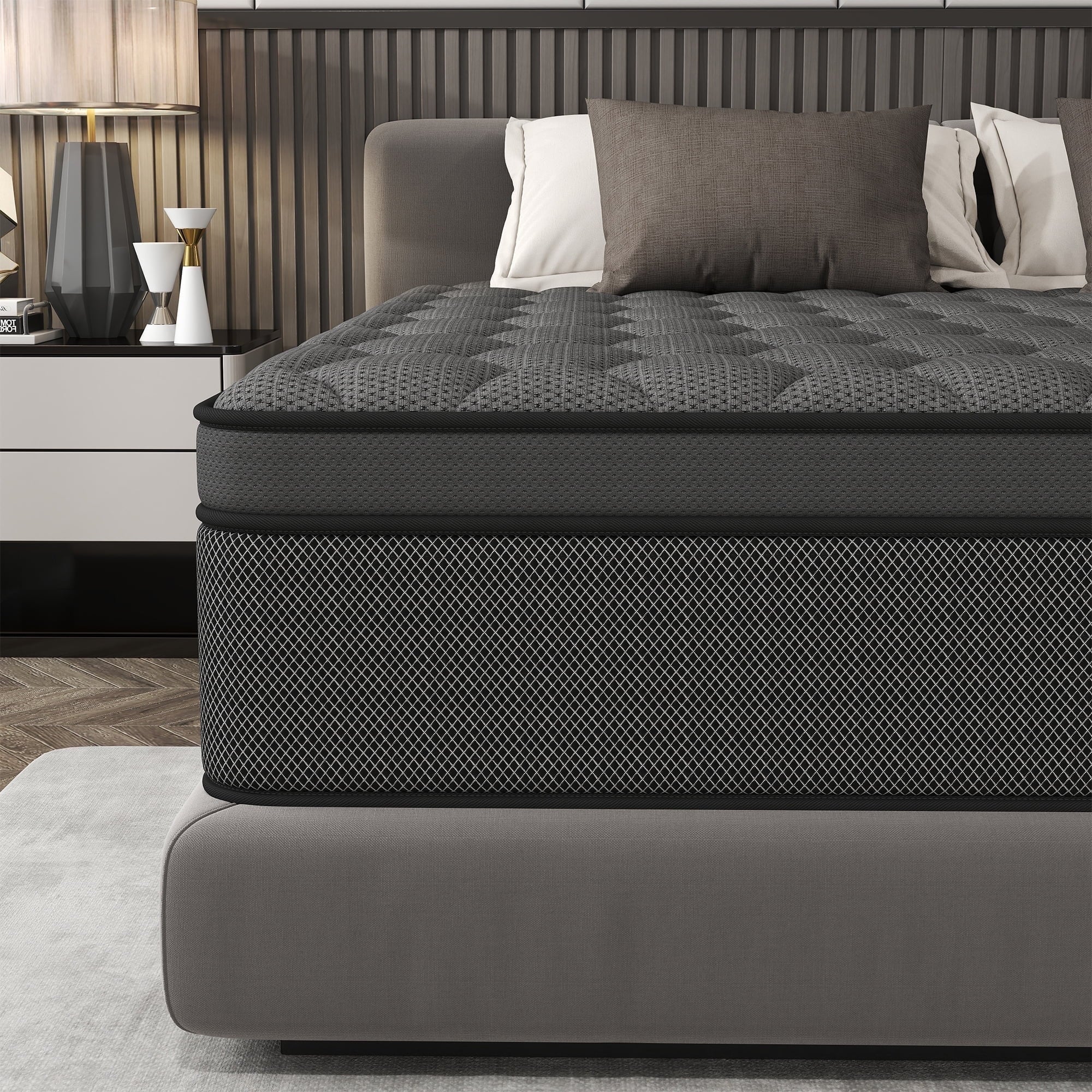 CICIMLU Full Mattress 12 inch Hybrid Gel Memory Foam & Pocket Innerspring, Pressure-Relief, Medium Firm Mattress