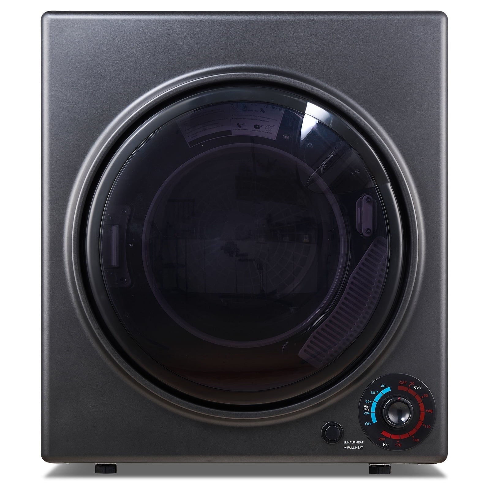 CTT Portable Dryers for Laundry 1500W, 3.5 cu.ft Compact Dryer with Stainless Steel Tub, 4 Drying Mode, Apartments, RVs, Dorms