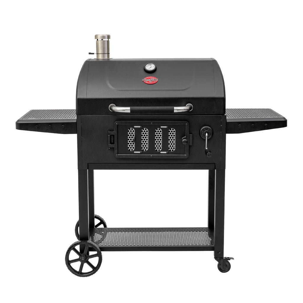 Classic Cart-Style BBQ Charcoal Grill, 810 Sq In of Grilling Space, Black, Heavy-Duty Steel