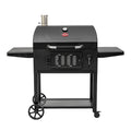 Classic Cart-Style BBQ Charcoal Grill, 810 Sq In of Grilling Space, Black, Heavy-Duty Steel
