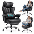 CloudRest Pro 400lbs Executive heavy duty office chair, High Back Ergonomic Computer Desk Chairwith Lumbar Back Support, Black