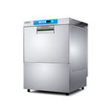 Commercial-Grade Dishwasher/Glasswasher with Plug, Built-in Booster & Drain Pump, Built-in Detergent & Rinse Aid Pumps, Up to 40 Racks/Hr, 208~240V