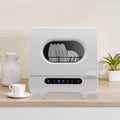 Compact Countertop Dishwasher with 6 Place Settings & 5 Wash Modes High-Temperature 162°F Sanitizing for Apartment