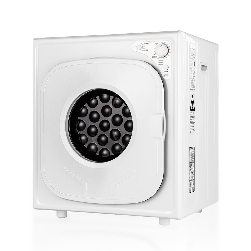 Costway 1500W Electric Tumble Compact Laundry Dryer Stainless Steel Tub 13.2 lbs
