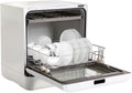 Countertop Dishwasher, White Portable Dishwasher with Water Tank 4 Washing Programs, 158°F High-Temperature Disinfection,  360° Spraying Dishwasher for RVs, Apartments, Dormitories,Home Kitchen