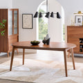Better Homes & Gardens Greyson Mid-Century Extendable Dining Table, Solid Wood and Veneer, Acorn Finish