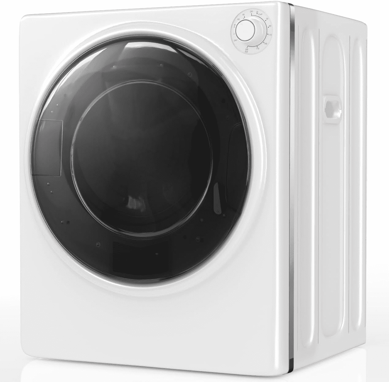 DISHUP 2.6 Cu.Ft Portable Clothes Dryer, 10 lbs Compact Dryer with Stainless Steel Tub, Electric Dryer for RV, Home, Apartment, White